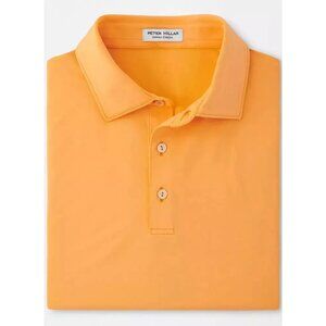 Peter Millar Summer Comfort Stretch Crown Golf Polo Shirt Orange Mens
